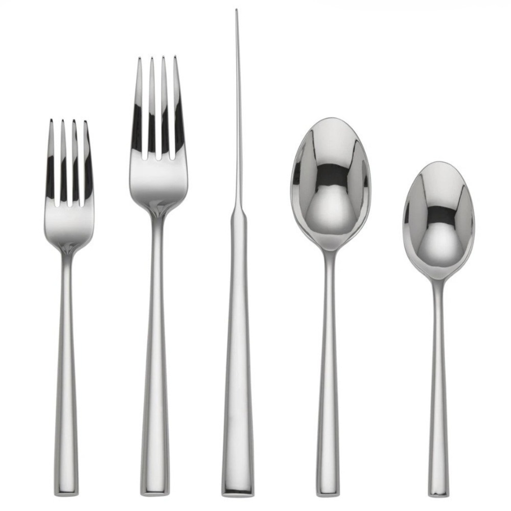Kate Spade Malmo 5 Piece Flatware Place Setting 18/10 Stainless Steel Lenox